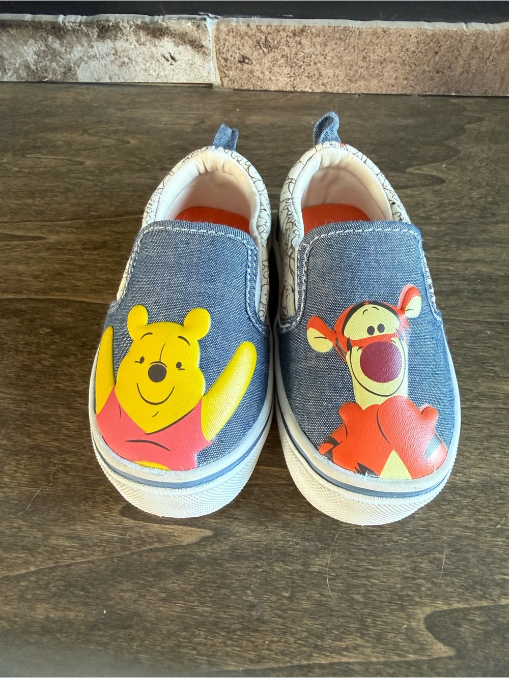 Disney Baby Slip-On Casual Shoes Winnie the Pooh Tigger Blue US Size 5
